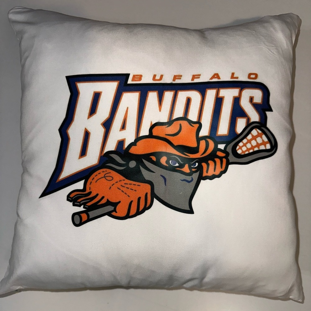 Buffalo Bandit Throw Pillow